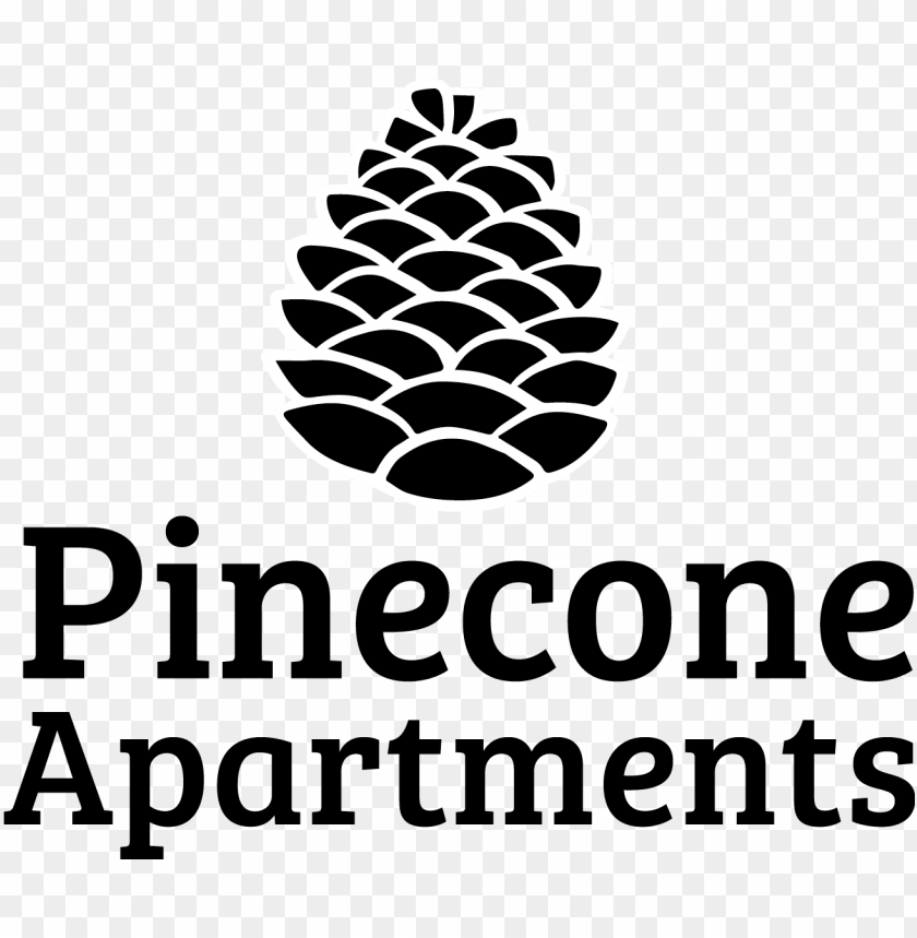 welcome to pinecone apartments pine cone black and white PNG transparent with Clear Background ID 227571