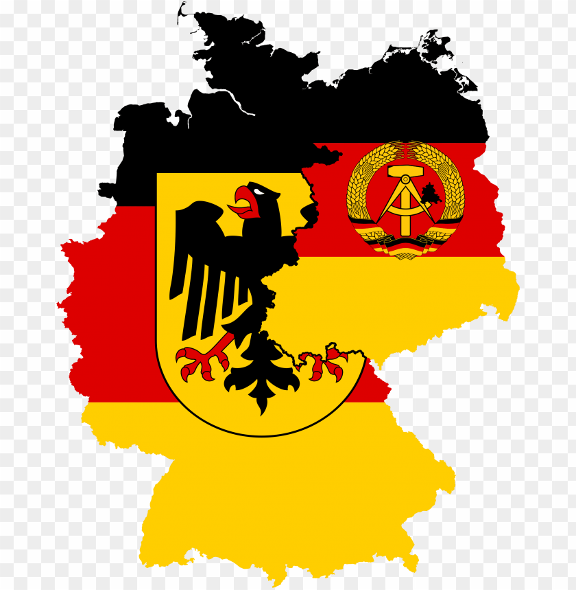 west germany & east germany flag map - west germany and east germany fla PNG image with transparent background@toppng.com