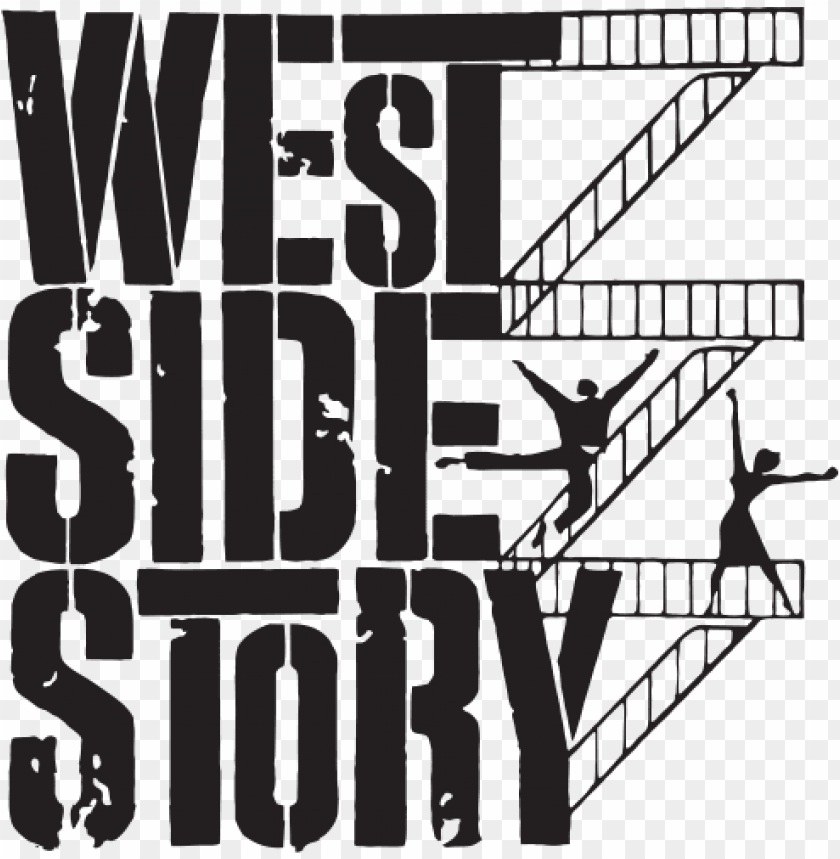 miscellaneous, shows, west side story logo bw, 