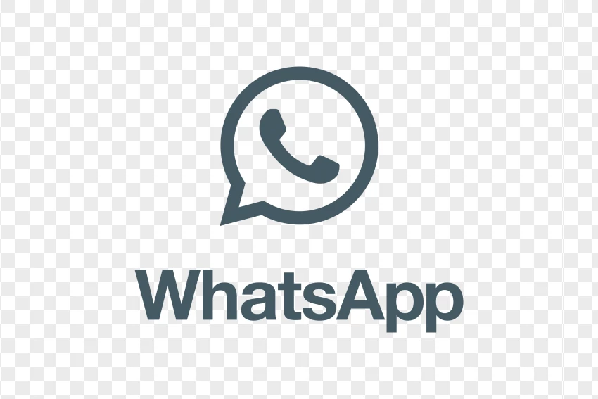 Whatsapp Black Logo PNG Transparent Background