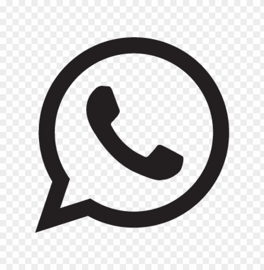  whatsapp logo symbol vector free - 464519