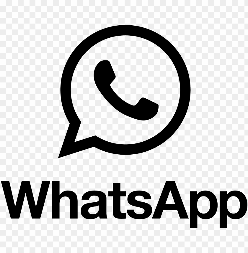 whatsapp logo with brand PNG transparent with Clear Background ID 473388