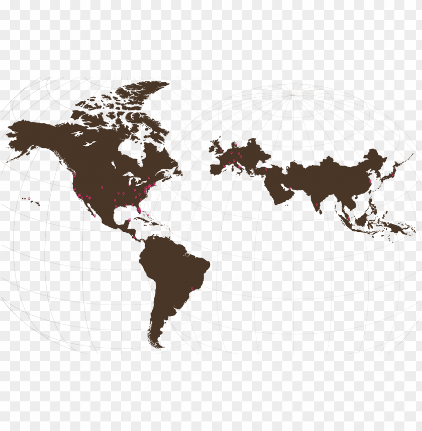 where weve been map south and north america PNG transparent with Clear Background ID 354756