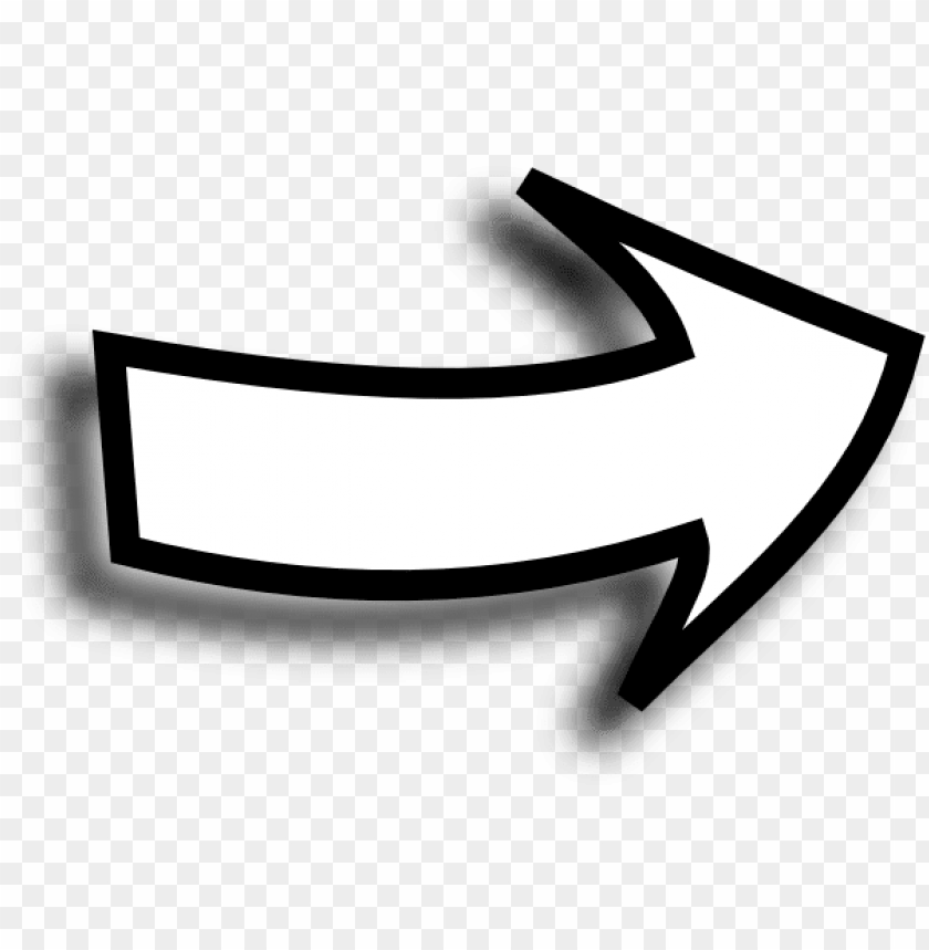 white arrow sideways - comic book arrow PNG image with transparent  background | TOPpng