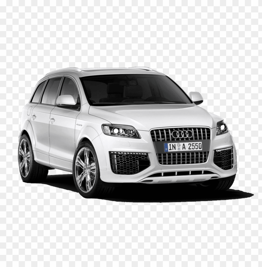 Transparent PNG Image Of White Audi Suv - Image ID 67955