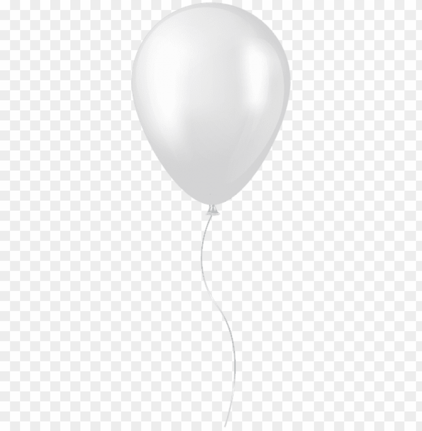 Transparent Background PNG of white balloon transparent - Image ID 41916