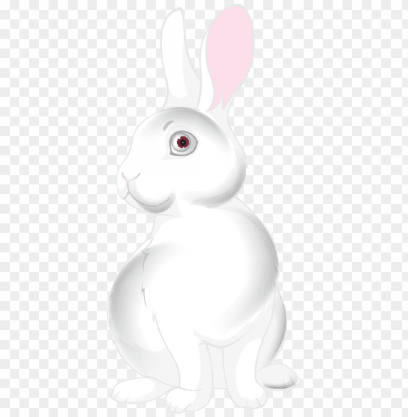 white bunny cartoon clipart png photo - 46783