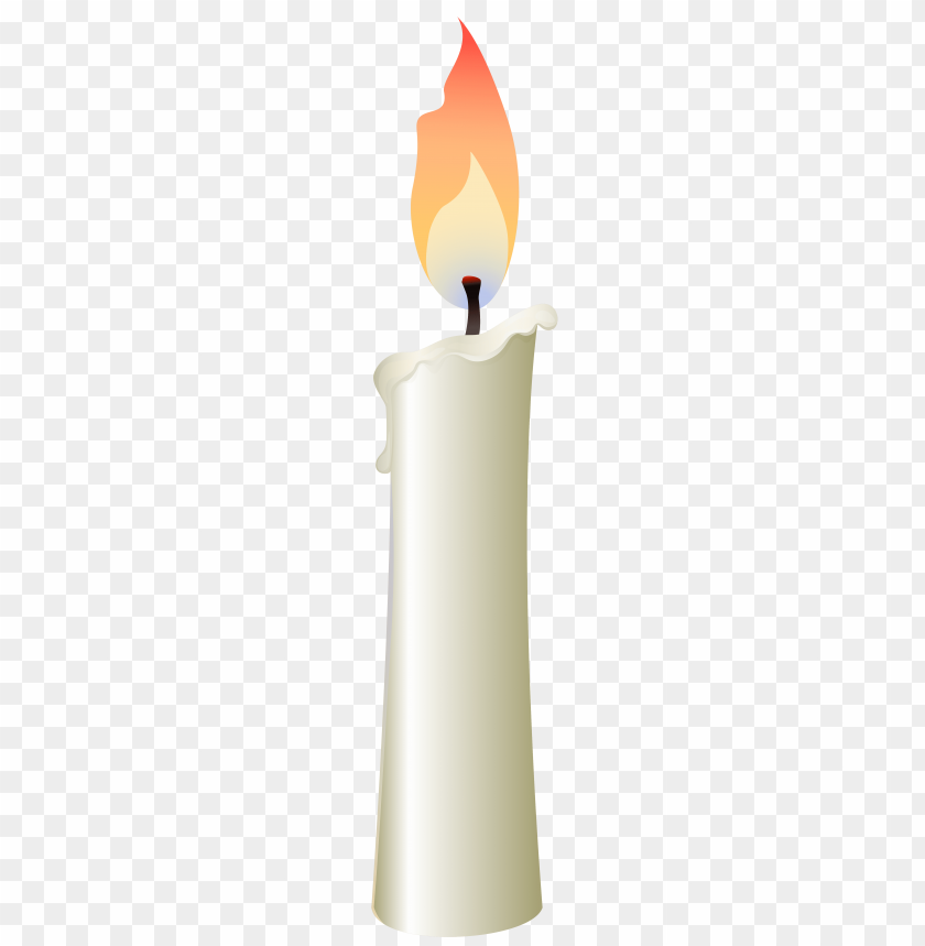 white candle png clipart png photo - 35948