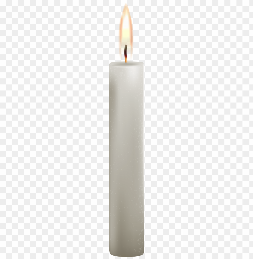 white candle png clipart png photo - 35950