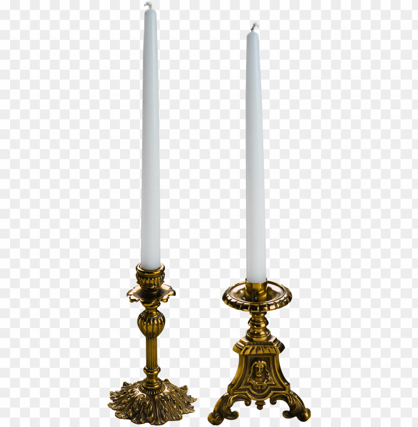 Transparent Background PNG of white candles - Image ID 17608