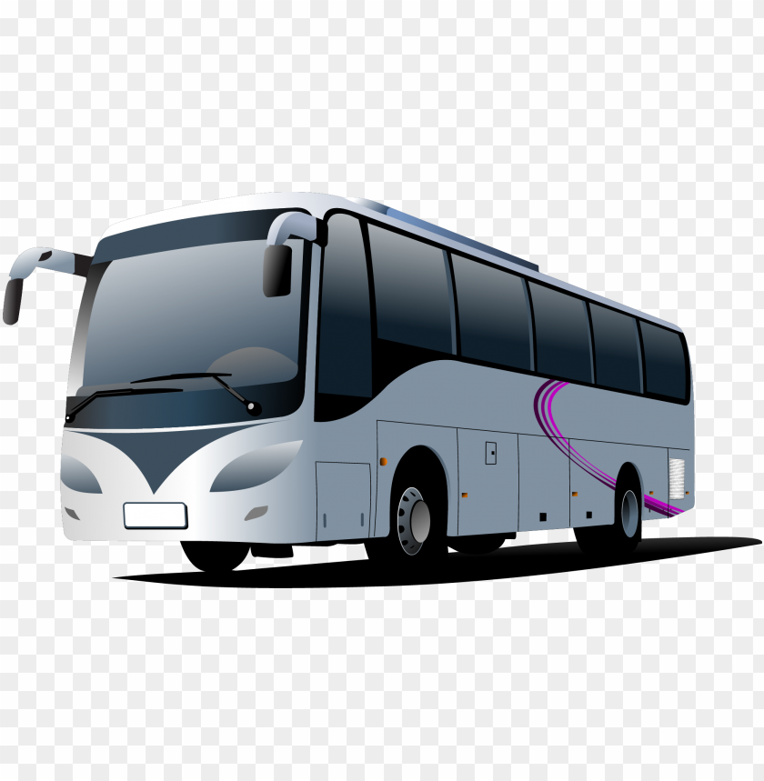 white cartoon illustration bus PNG image with transparent background@toppng.com