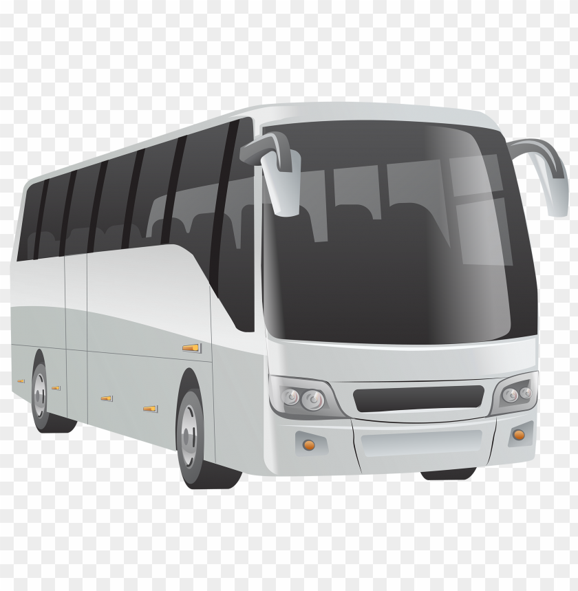 white cartoon illustration bus PNG image with transparent background@toppng.com