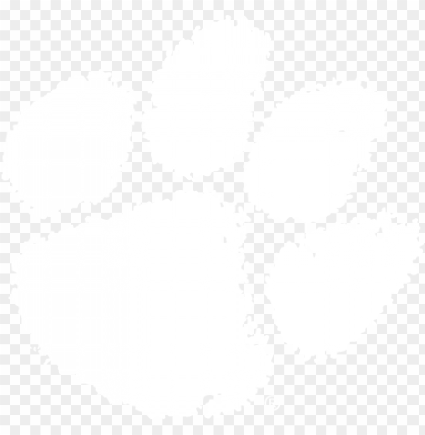 white clemson paw PNG transparent with Clear Background ID 191618