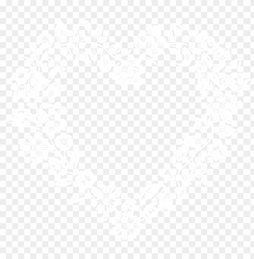 white floral border frame
