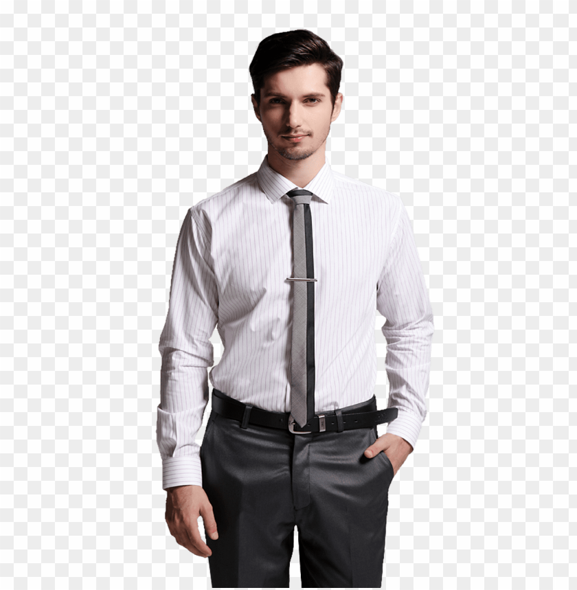 free PNG white full shirt with pink strip & stylish tie png - Free PNG Images PNG images transparent