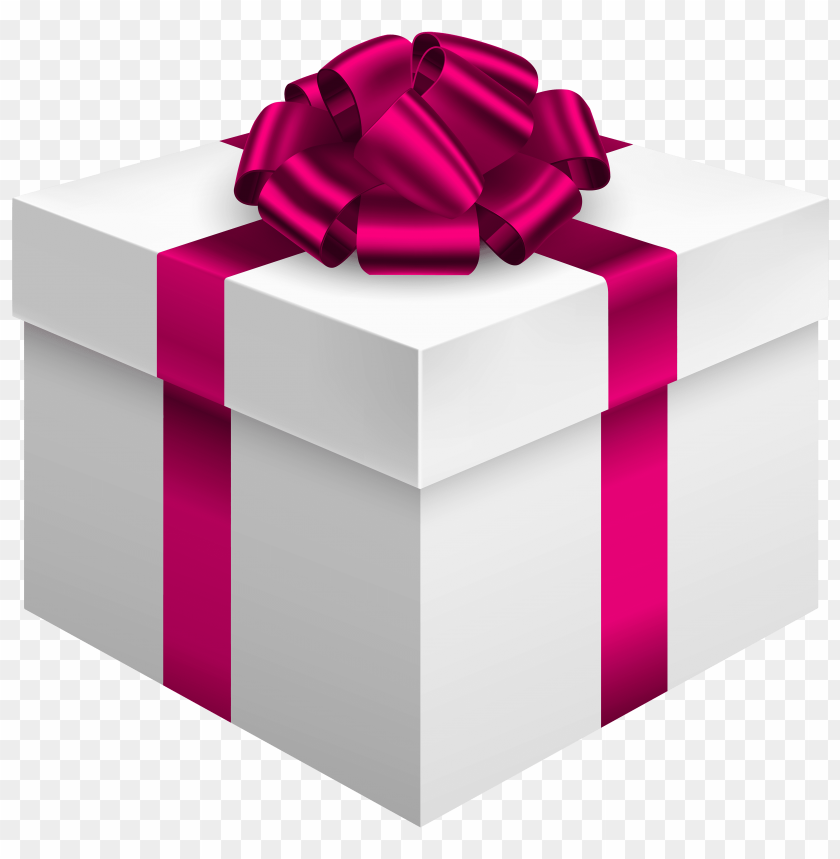 bow, box, gift, pink, white