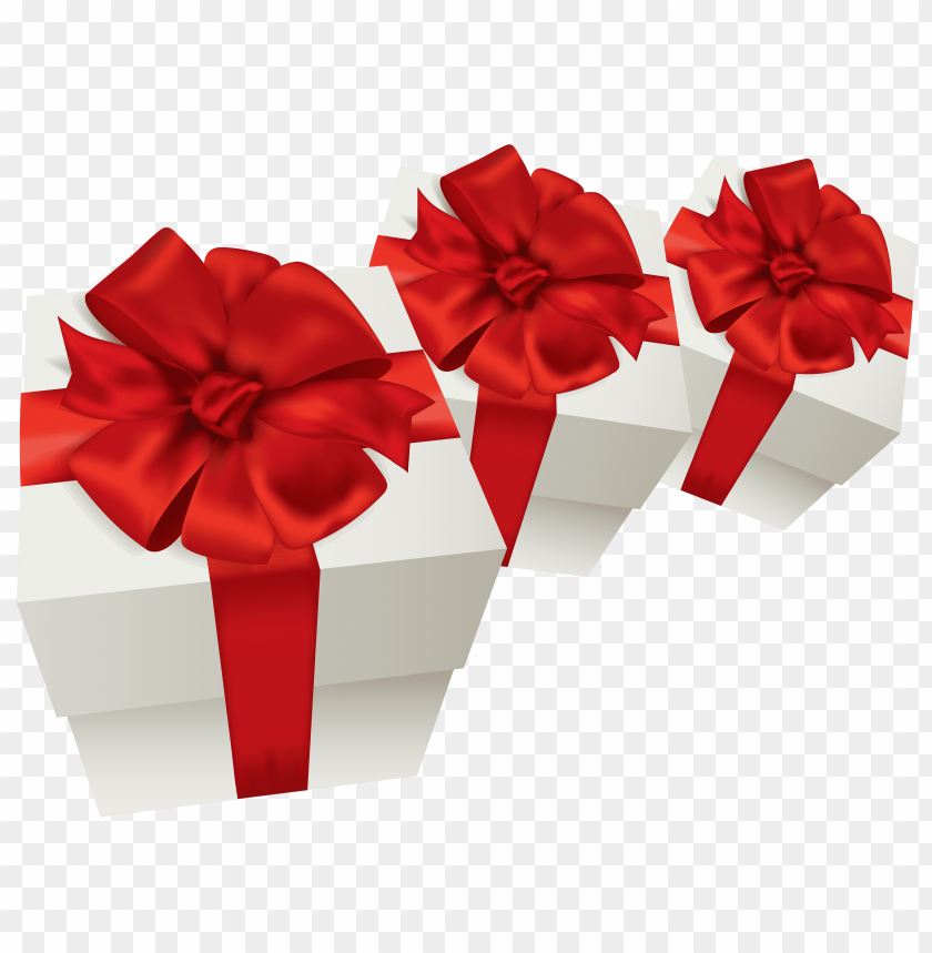white gift boxes clipart png photo - 33526