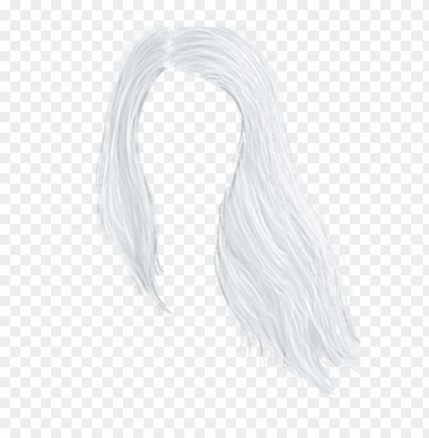 white hair PNG image with transparent background | TOPpng