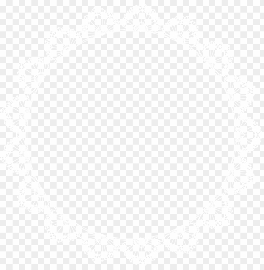 white lace border frame transparent