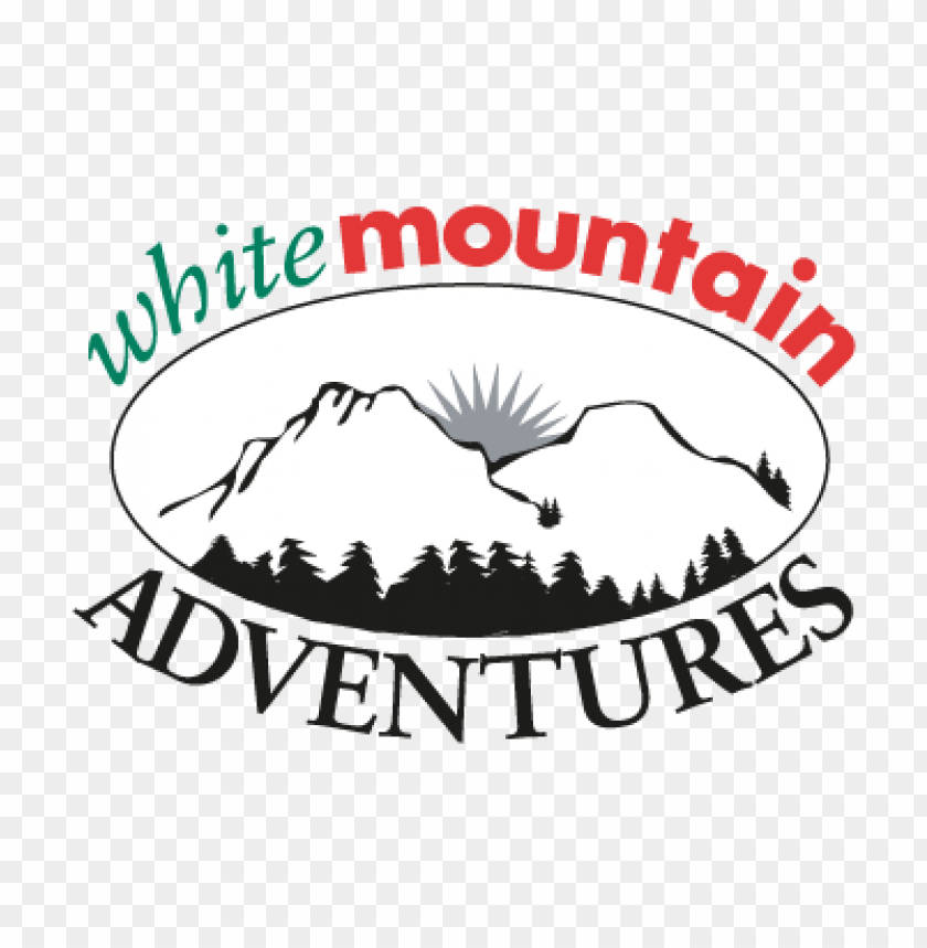  white mountain adventures vector logo free - 463064