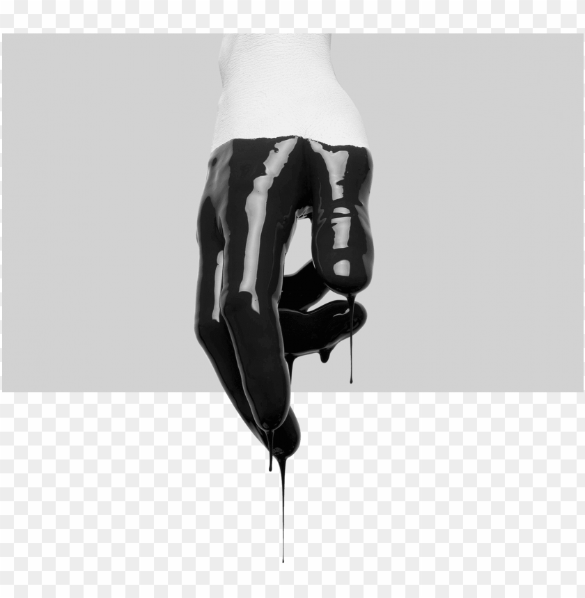 white on white hand dripping in black paint for upton black paint on hand PNG transparent with Clear Background ID 177152
