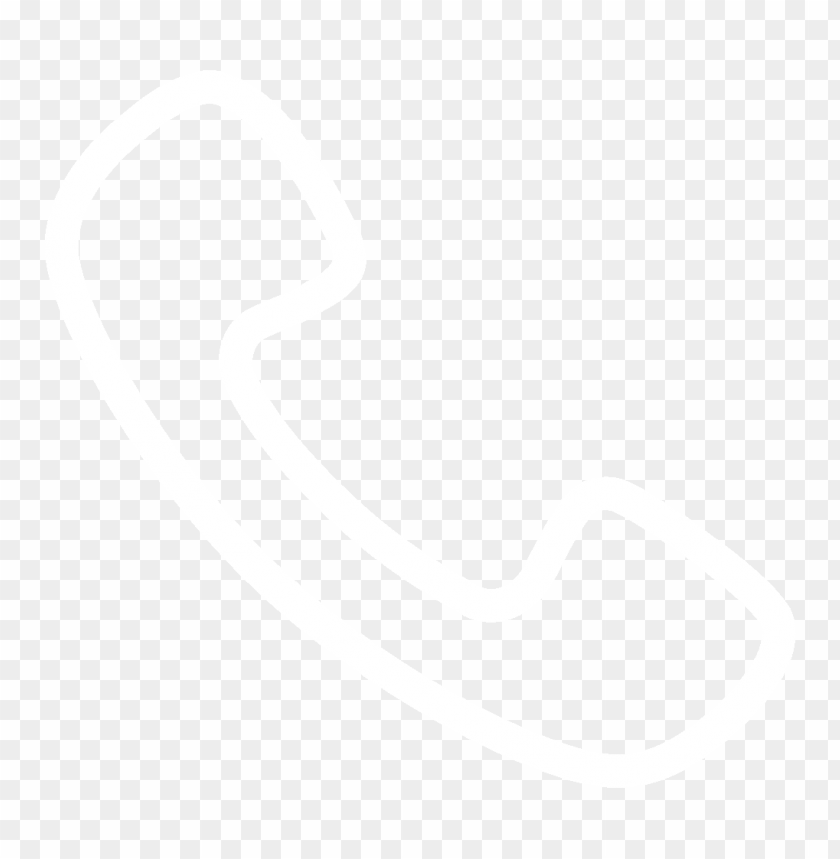 white outline phone telephone icon free PNG image with transparent background@toppng.com