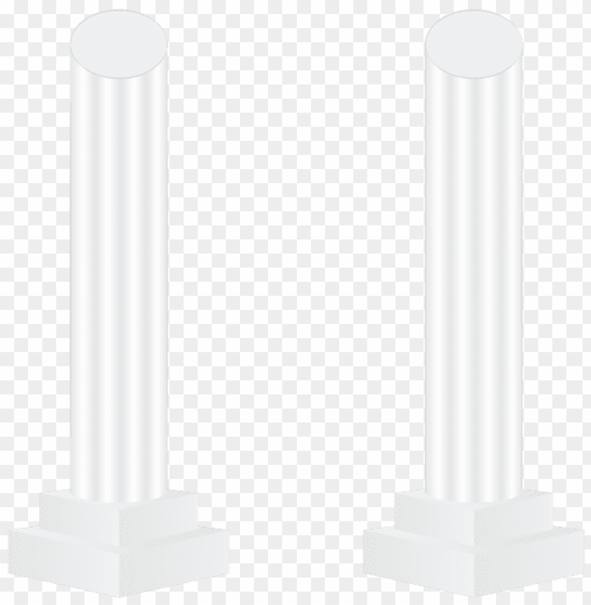 white pillars