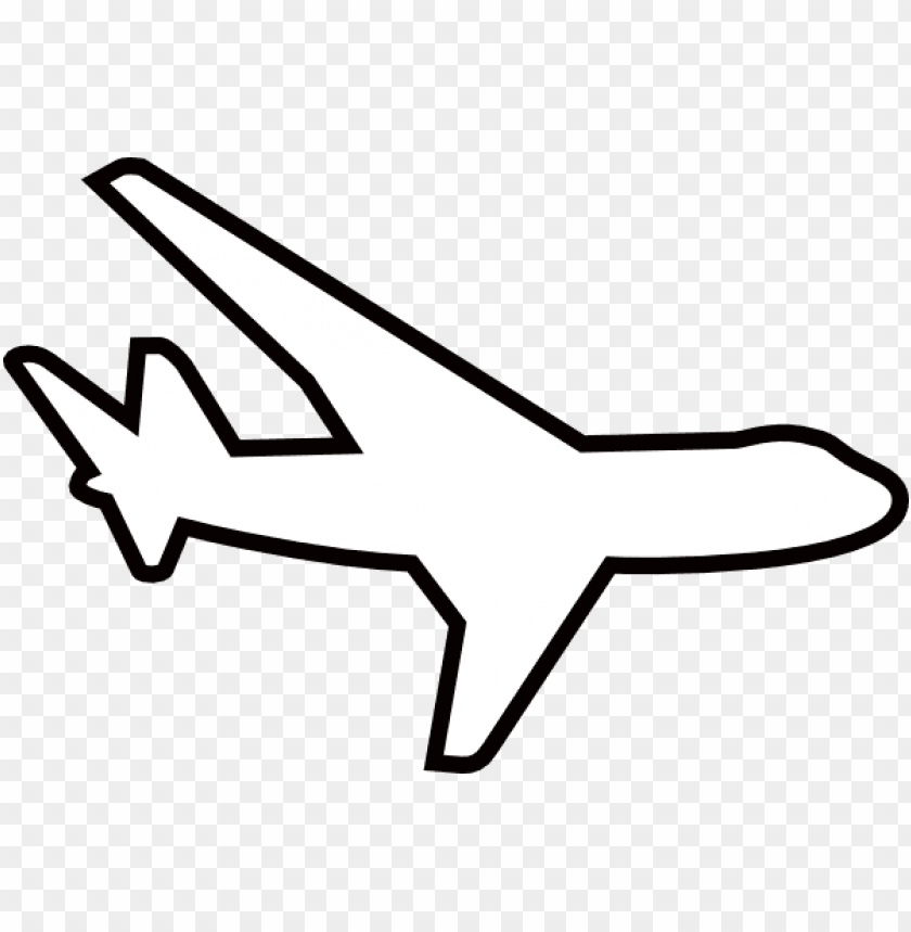 White Plane PNG Image With Transparent Background