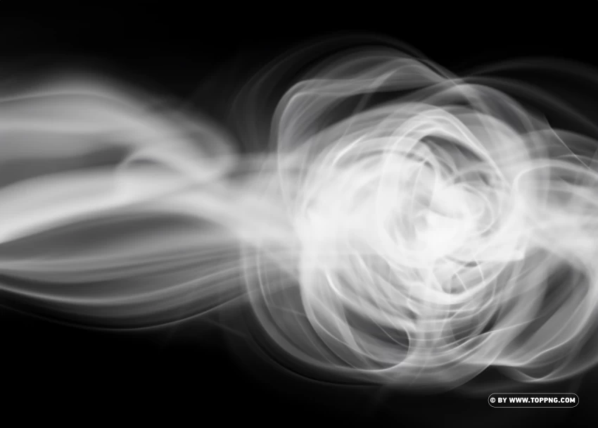 White Rotating Smoke Effect Light Effect PNG