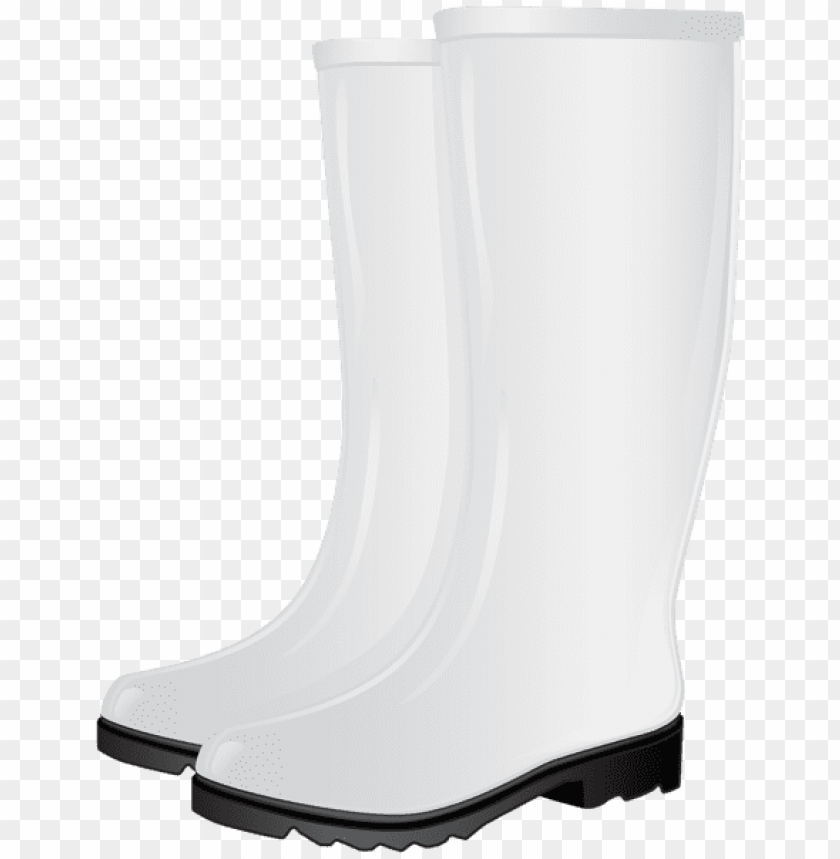 white rubber boots clipart png photo - 56392