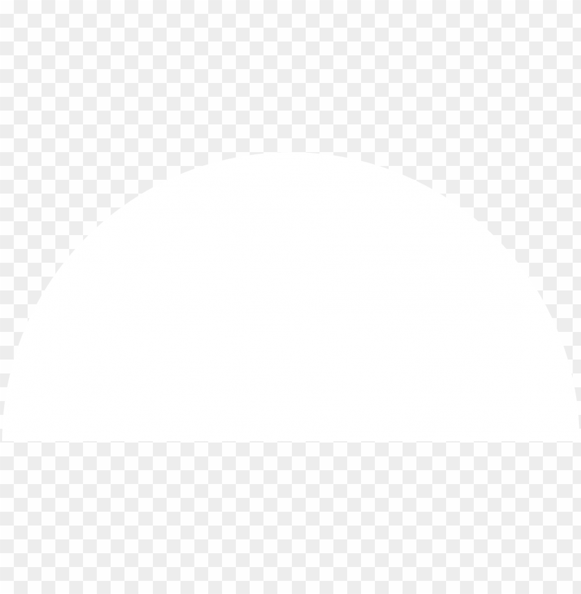 white semi circle PNG image with transparent background | TOPpng
