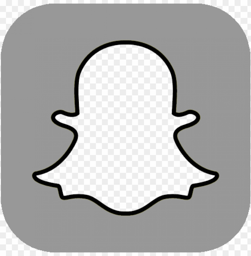 black and white snapchat logo