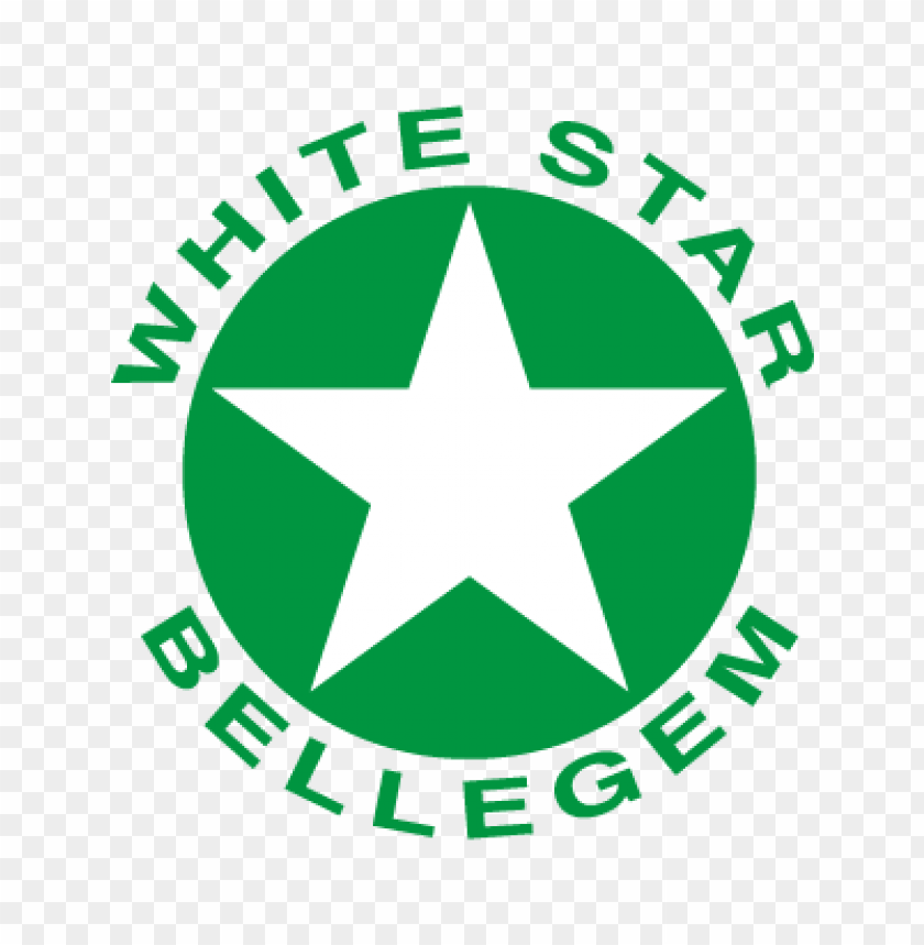  white star bellegem vector logo - 460156