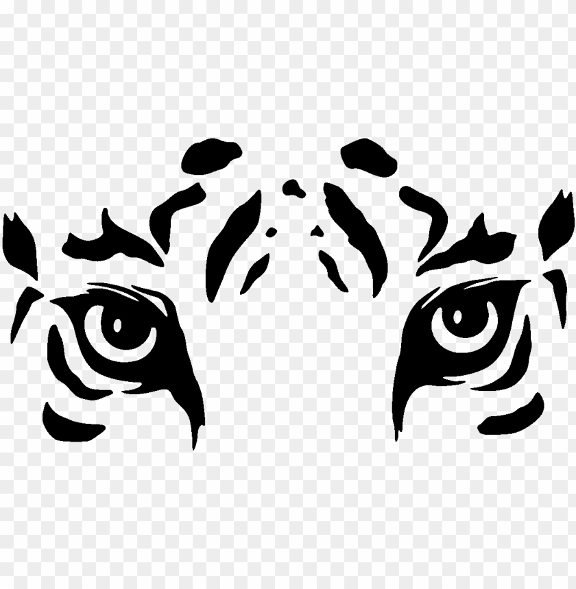 White Tiger Eyes Painting PNG Transparent With Clear Background ID ...
