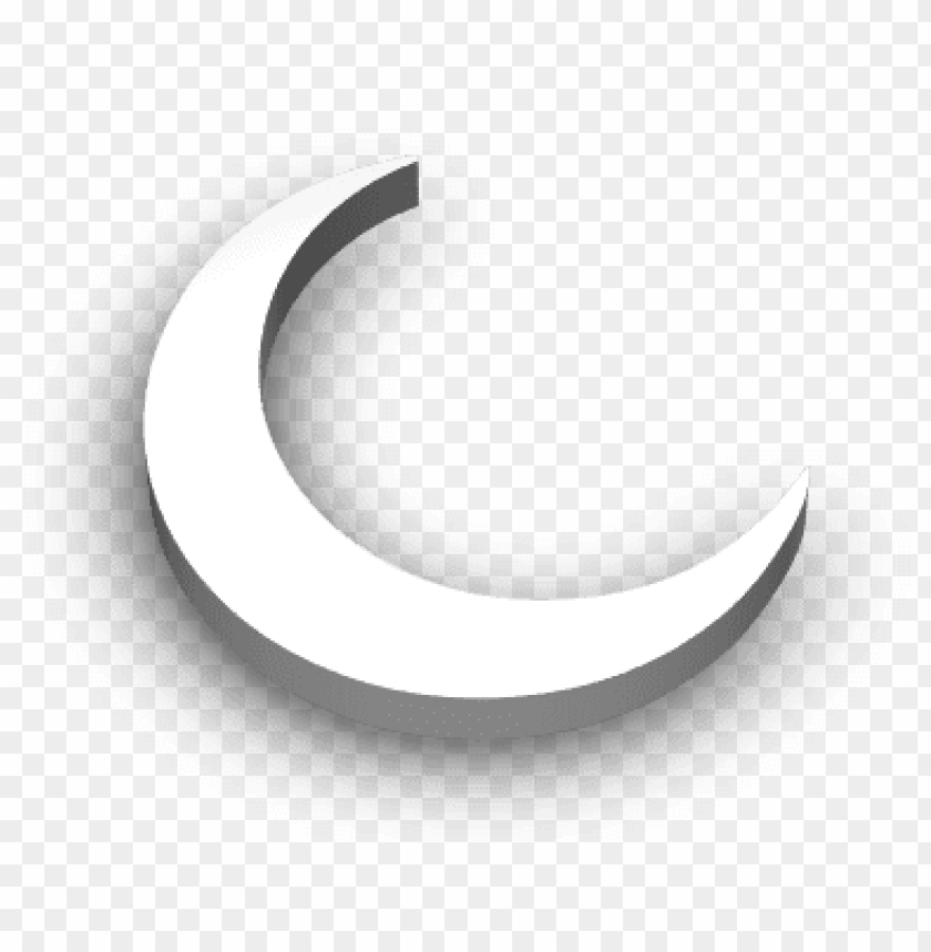 white transparent crescent 3d crescent moo PNG transparent with Clear Background ID 220381