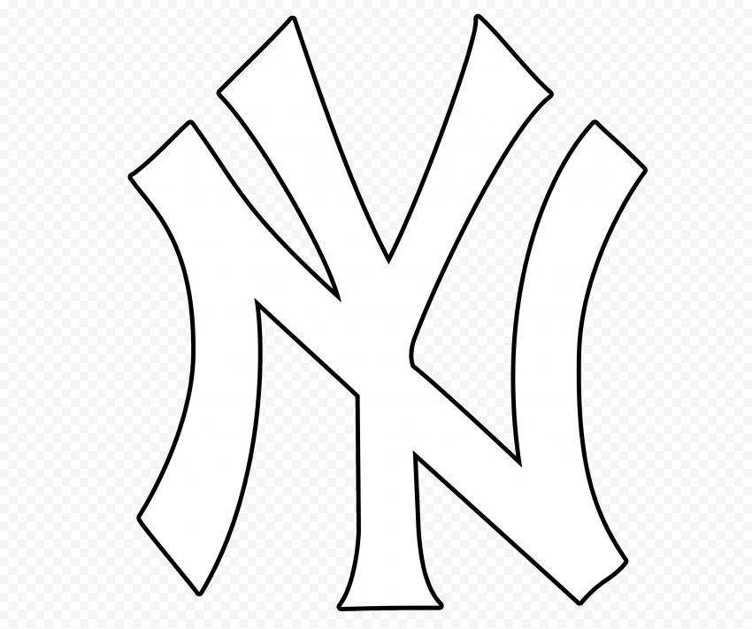 NY Yankees logo coloring sheet 