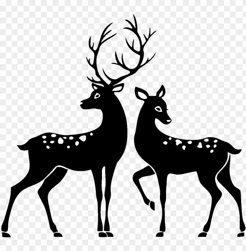 whitetail deer silhouette clip art hubpicture pin Ⓒ - stag and deer silhouette PNG image with transparent background@toppng.com