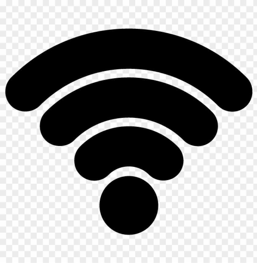 black wifi signal icon