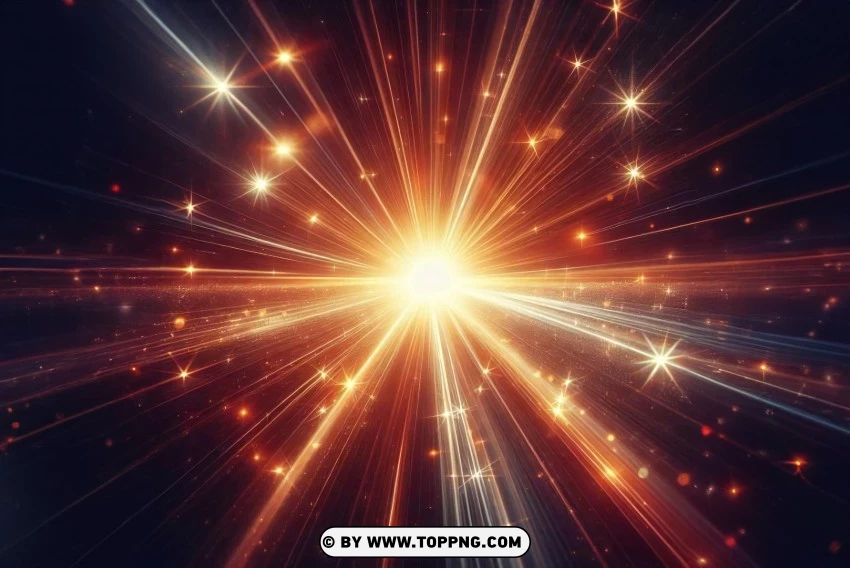 Wide Horizontal Lens Flare PNG Transparent Background