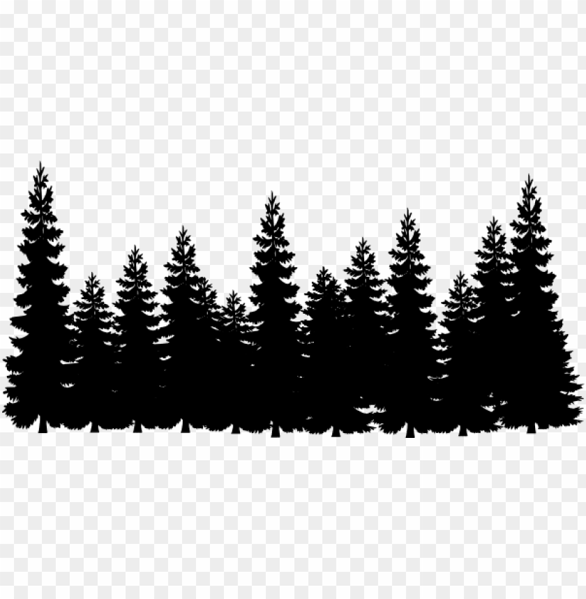 Download Wiggins Family Cabin Pine Trees Silhouette Png Image With Transparent Background Toppng