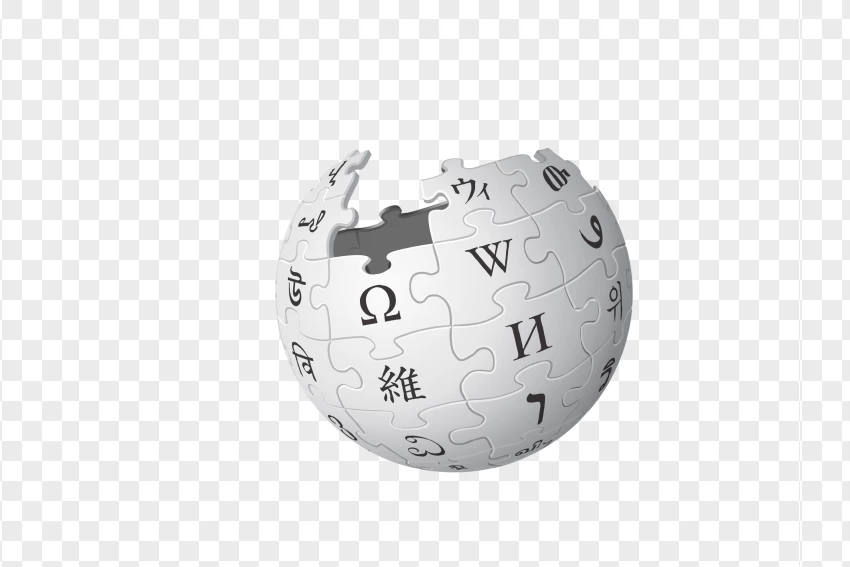 Wikipedia Logo Encyclopedia Icon PNG Transparent Background