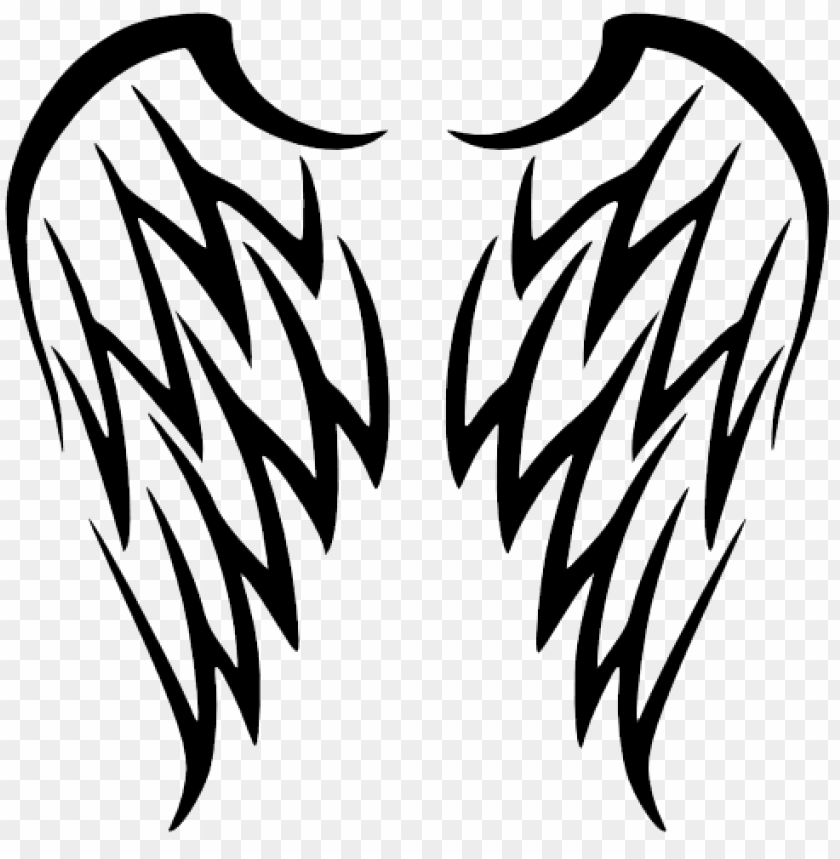 miscellaneous, tattoos, wing tattoo simple, 