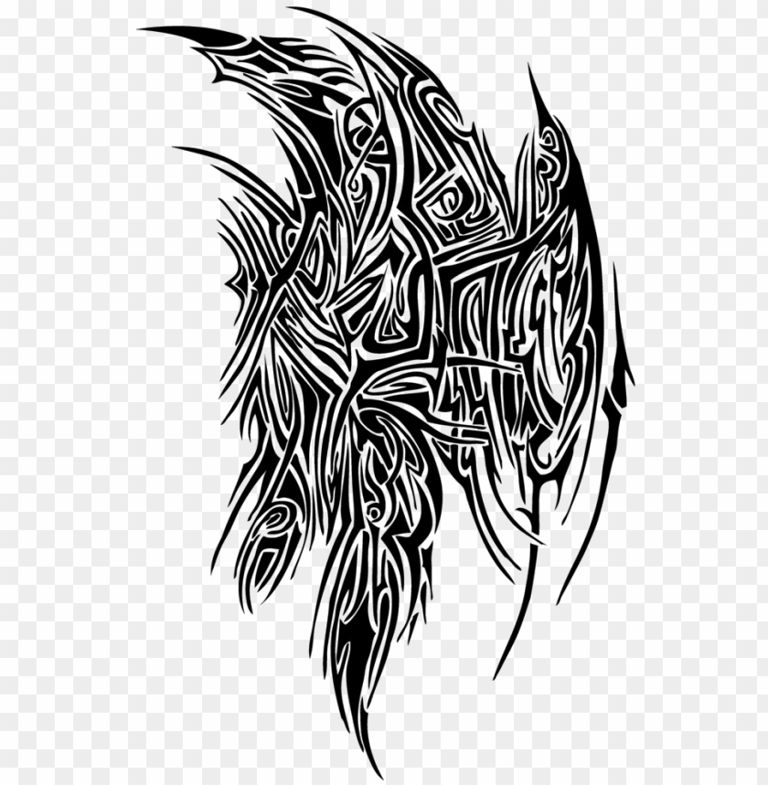 wings tattoo png image transparent background - demon wing tattoo tribal  PNG image with transparent background | TOPpng