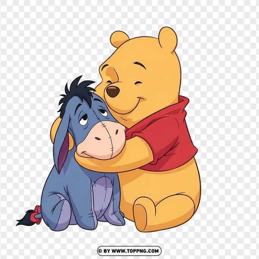 Winnie The Pooh And Eeyore Clipart PNG Transparent Background