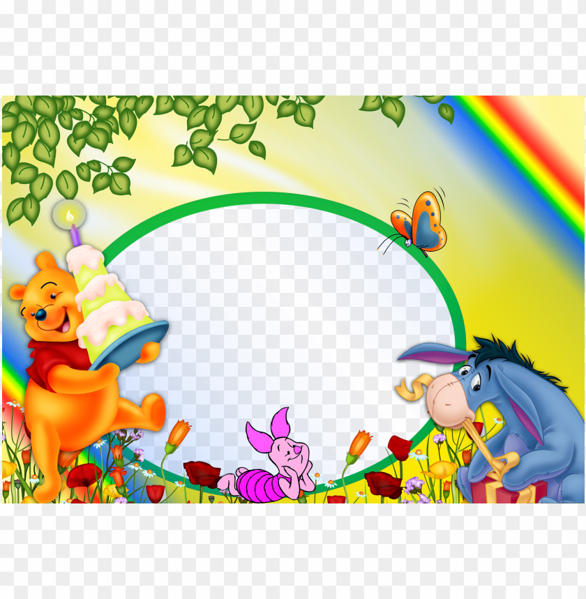 Winnie The Pooh Birthday Background Clipart Winnie - Winnie The Pooh Birthday Background PNG Transparent With Clear Background ID 222757