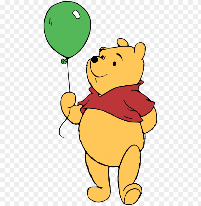 free PNG winnie the pooh clipart holding balloon - winnie the pooh holding balloons PNG image with transparent background PNG images transparent