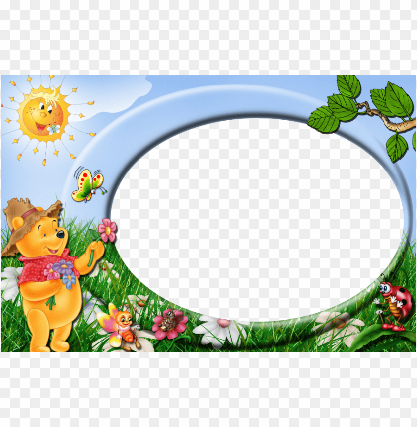 Winnie The Pooh Cute Kids Transparent Frame Background Best Stock Photos