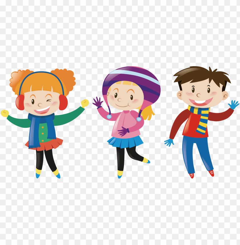 free PNG winter clothing stock photography illustration - winter kid vector PNG image with transparent background PNG images transparent