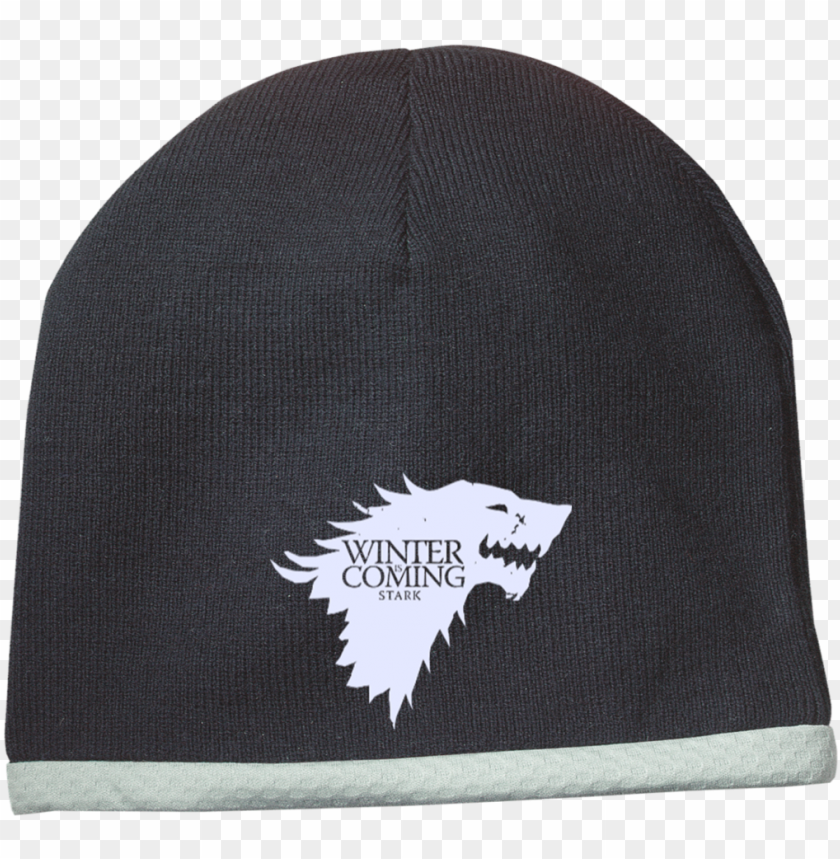 free PNG winter is coming stc15 sport-tek performance knit cap - winter is coming wallpaper iphone PNG image with transparent background PNG images transparent