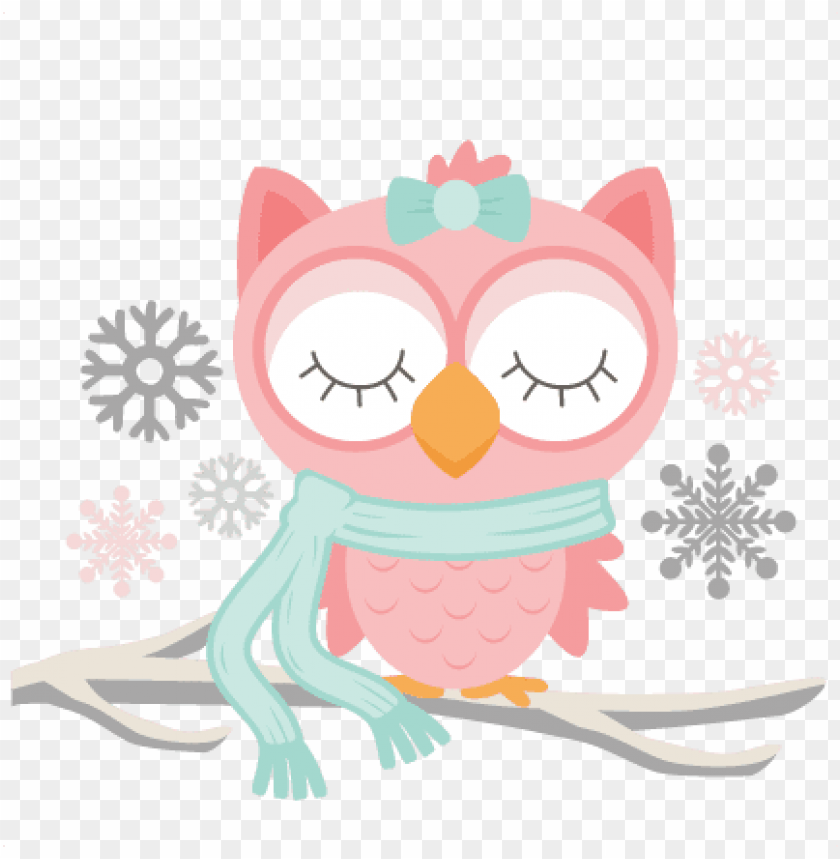 Winter Owl Svg Scrapbook Cut File Cute Clipart Files Owl Winter Clipart Transparent Png Image With Transparent Background Toppng